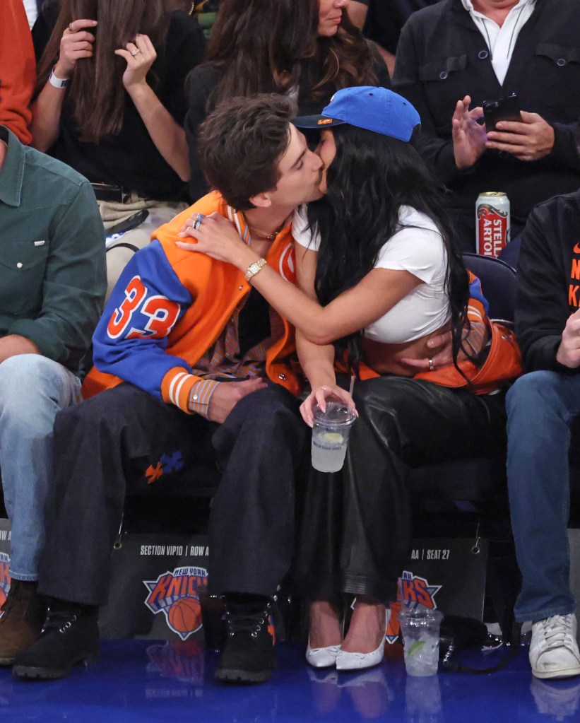 Kylie Jenner and Timothée Chalamet packed on the PDA while at the New York Knicks game on Thursday night.