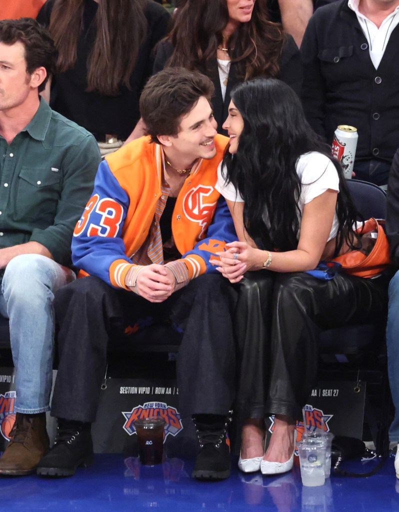 Kylie Jenner and Timothée Chalamet packed on the PDA while at the New York Knicks game on Thursday night.