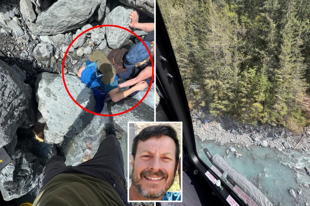 Alaska hiker pinned face down by 700-pound boulder credits ‘great wife’ and lots of luck for surviving terrifying ordeal