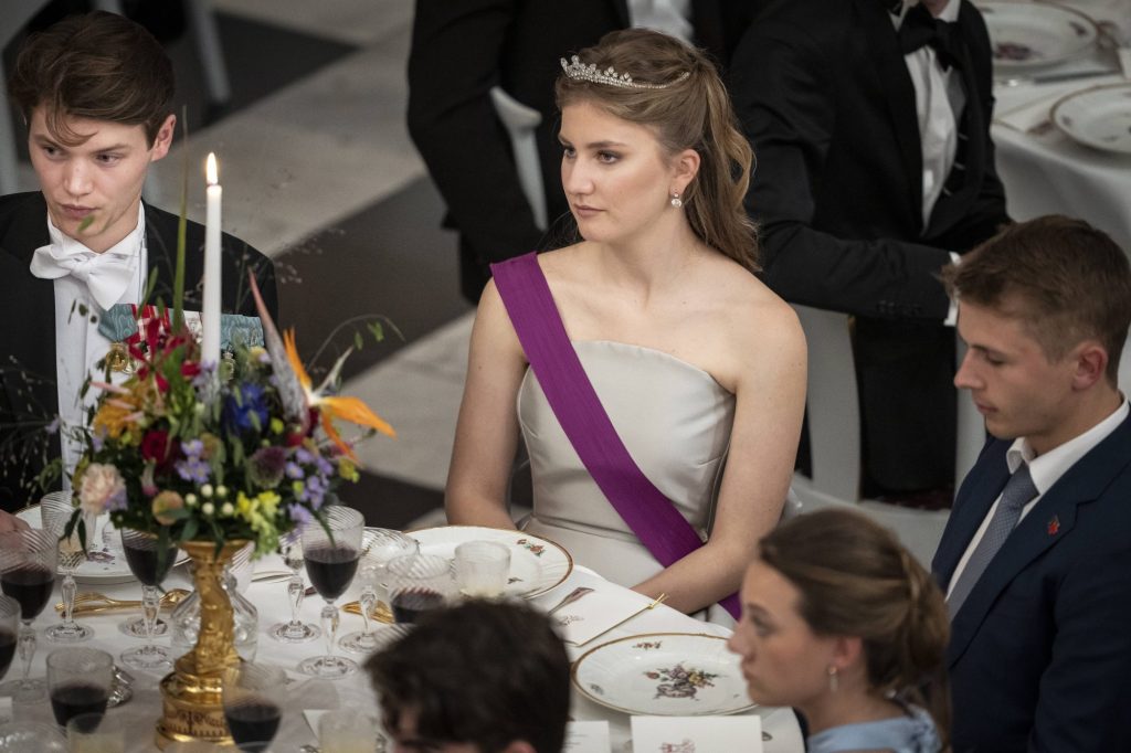 Count Felix and Princess Elisabeth of Belgium at Prince Christian's 18th birthday gala dinner at Christiansborg Castle, Copenhagen, face potential deportation due to President Trump's international students policy.