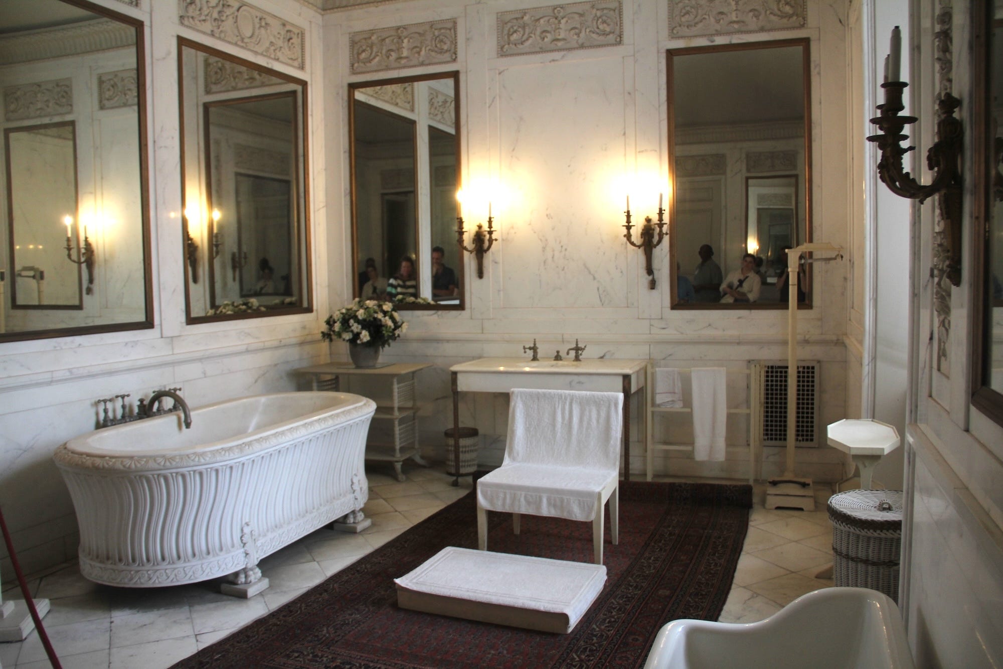 A bathroom at The Breakers.