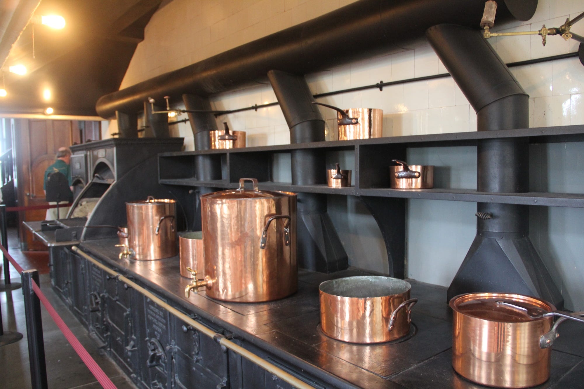 The kitchen at The Breakers.