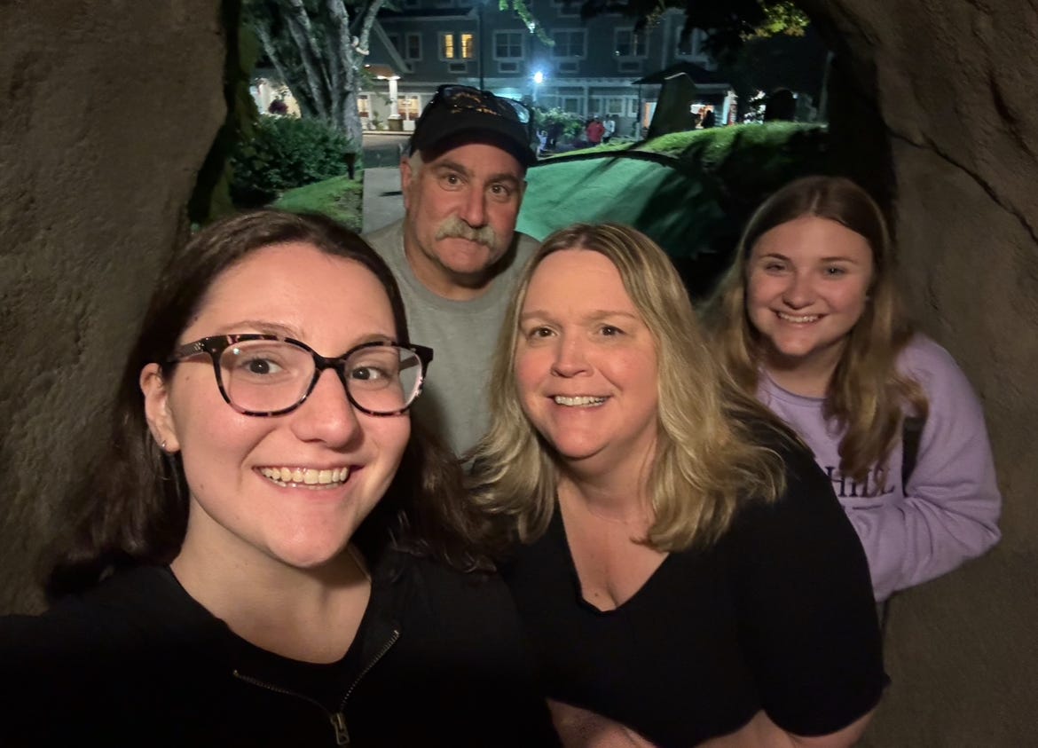 Family posing for a photo