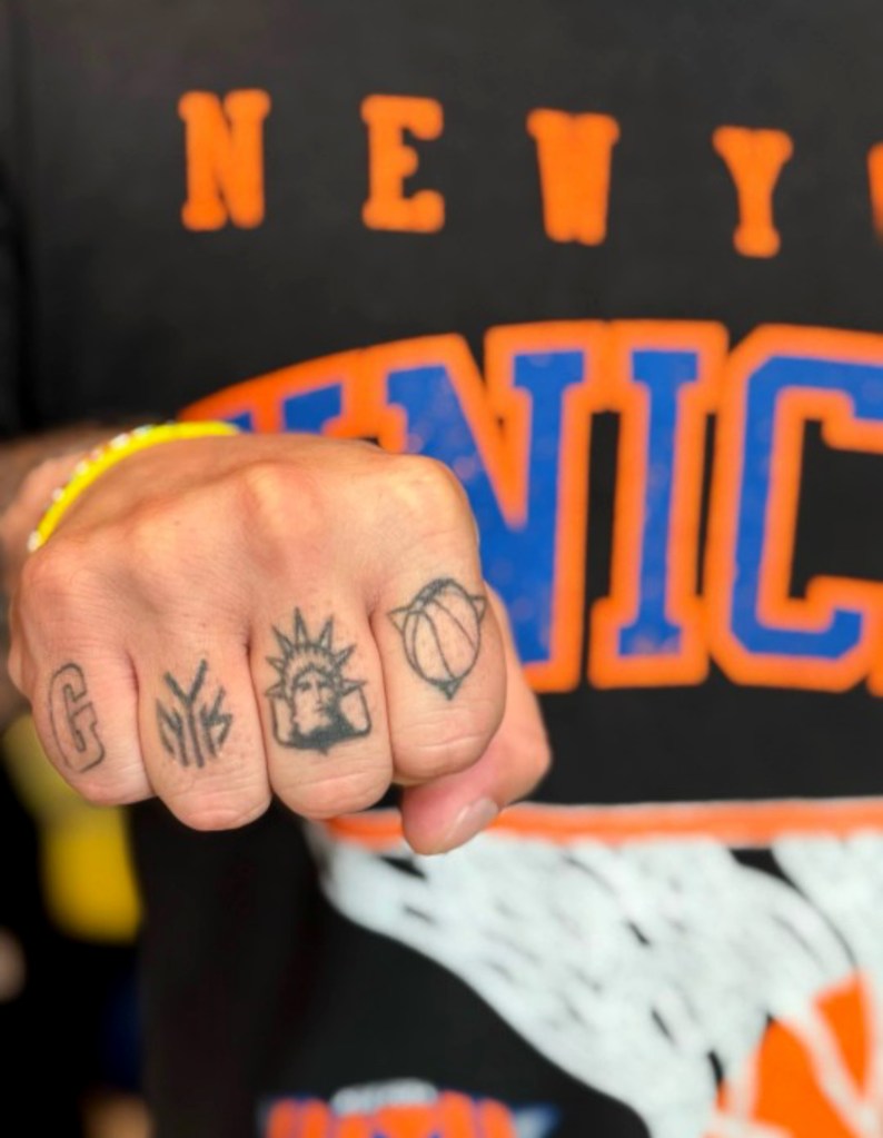 Michelle Myles from Daredevil Tattoo has seen an increase in Knicks tattoo requests during this playoff run