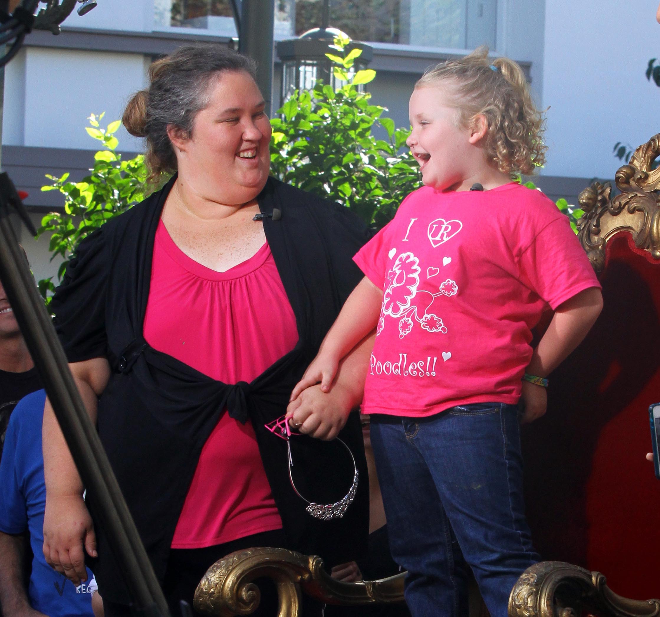 Honey Boo Boo as a child with Mama June. 