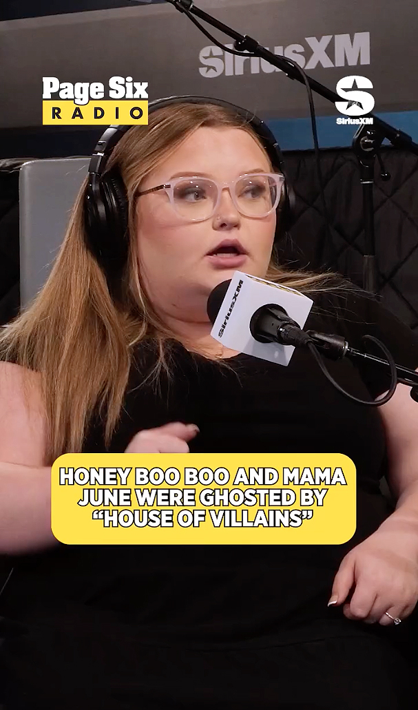 Honey Boo Boo Thompson speaks into a mic during an interview. 