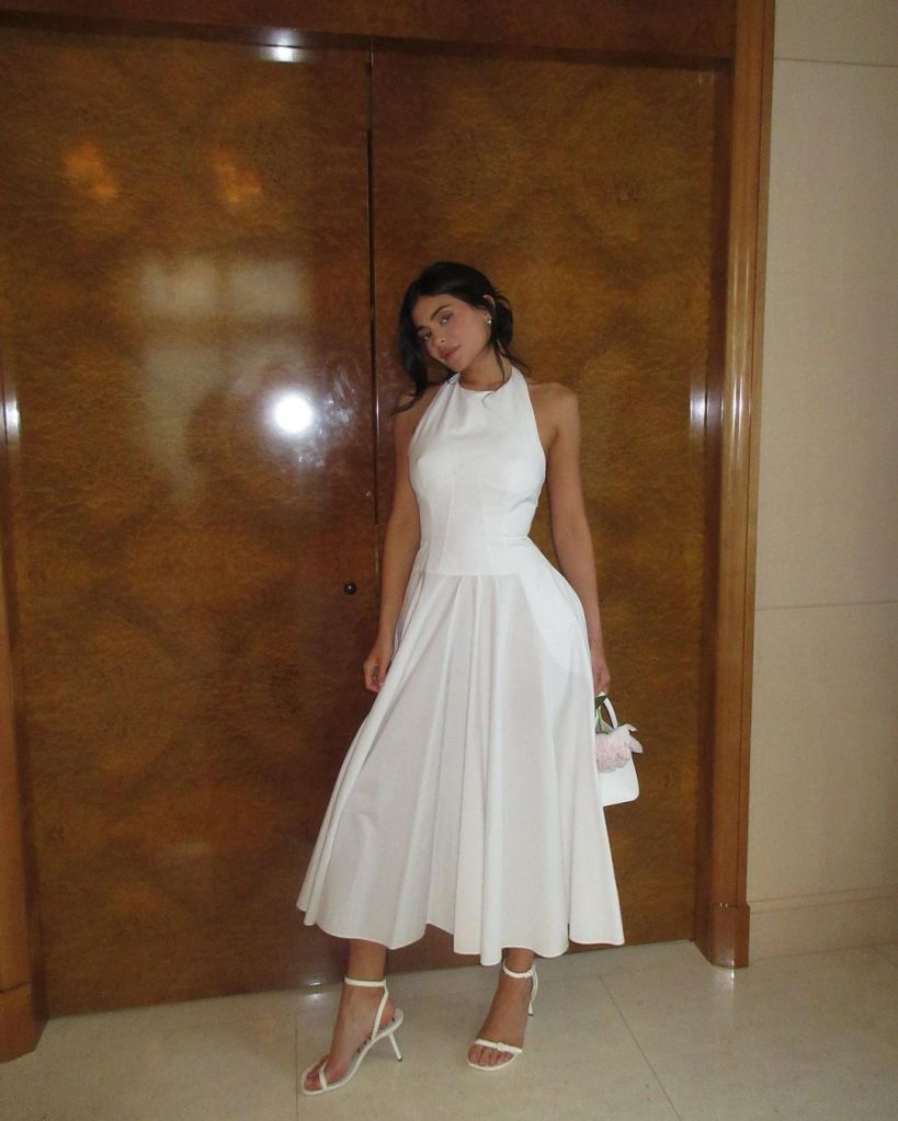 Kylie Jenner white dress