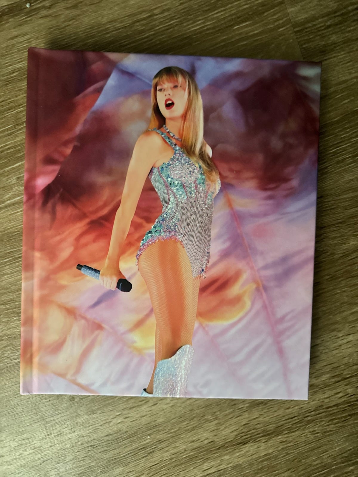 taylor swift book on a table
