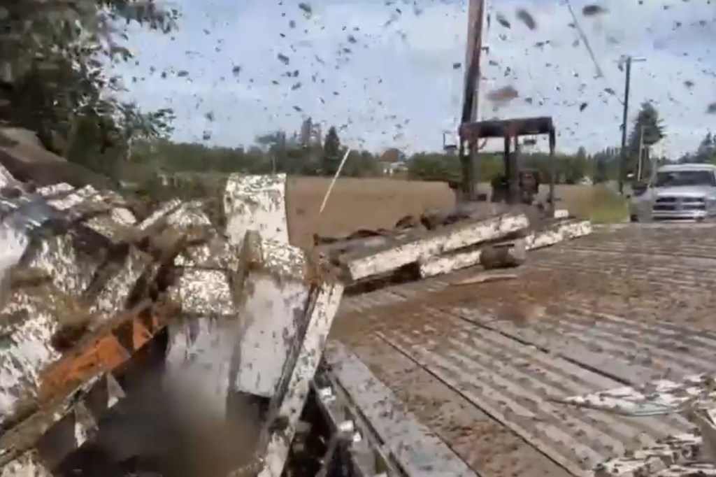 Millions of bees broke free after a semi-truck overturned in Washington state.