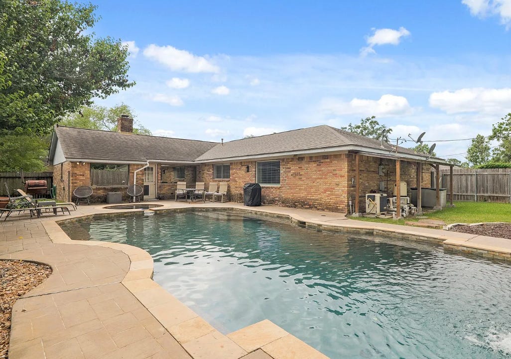 Roxanne and Kristina Werner's three-bedroom house in Houston, Texas.