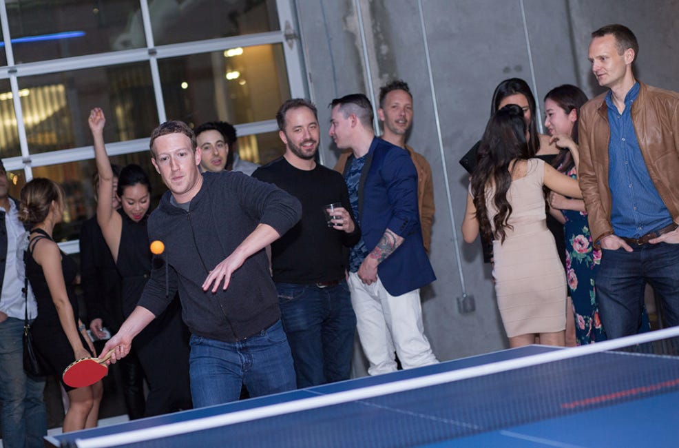 Zuckerberg ping pong Spin