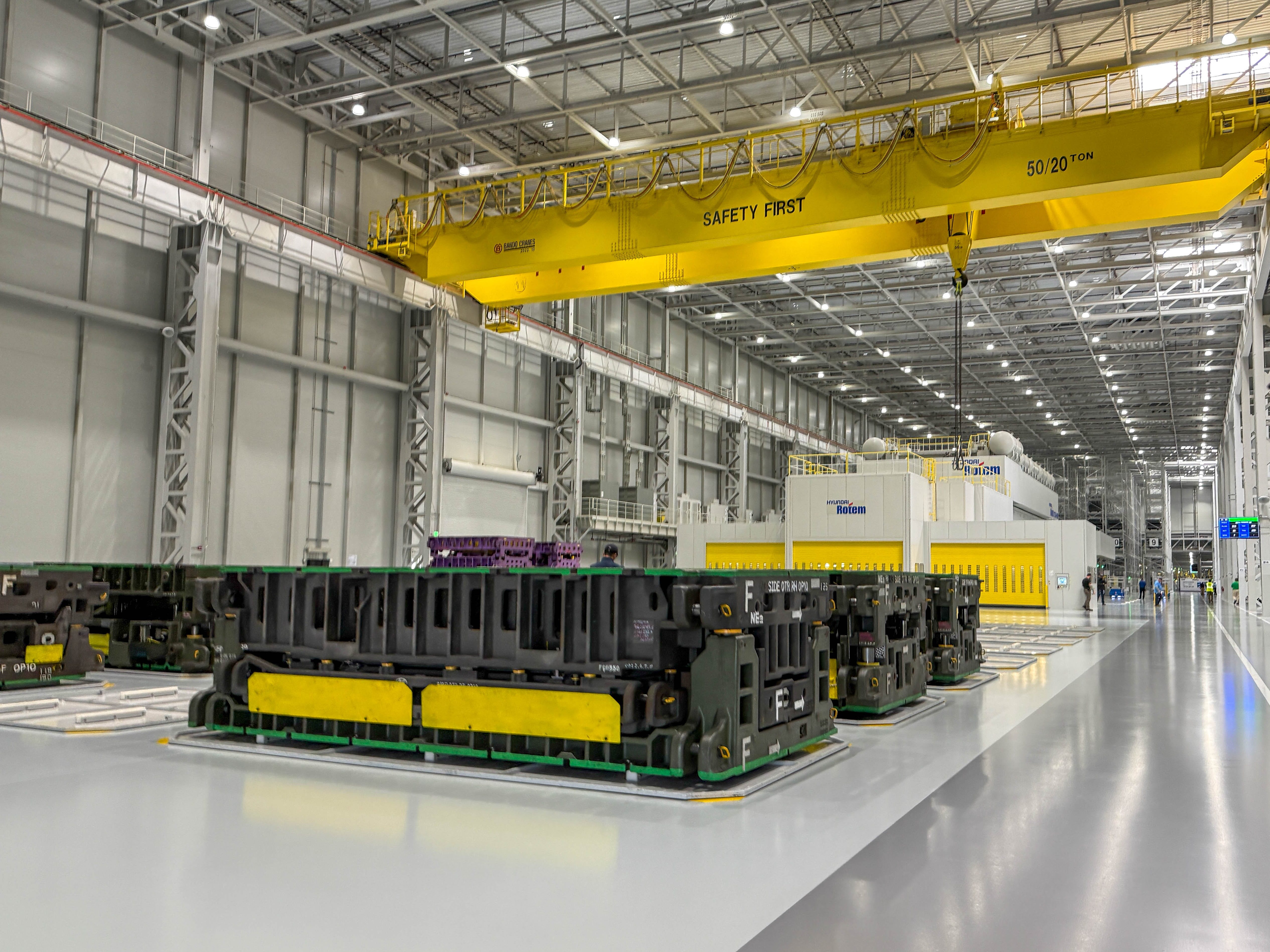 The stamping plant at the Hyundai Motor Group Metaplant America in Georgia.