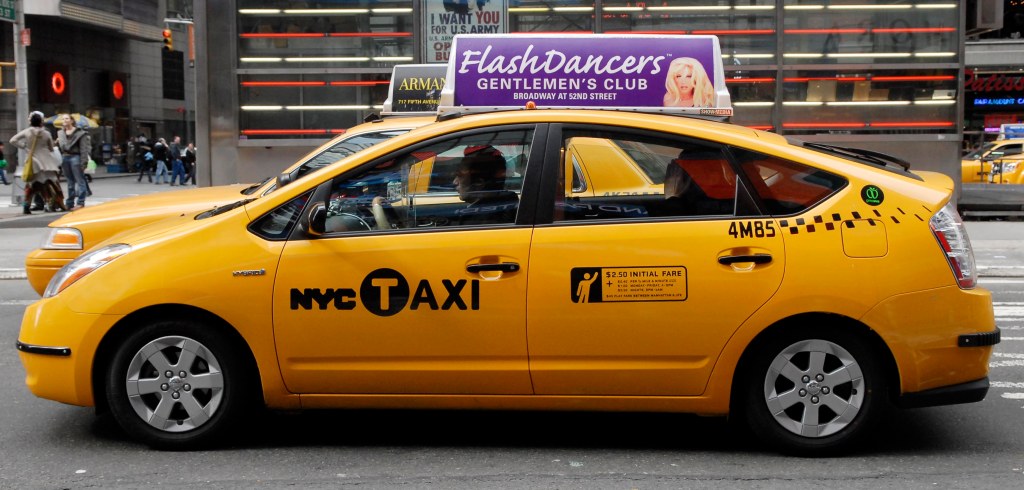 A yellow Toyota Prius taxi cab similar to one used in Rockland County.