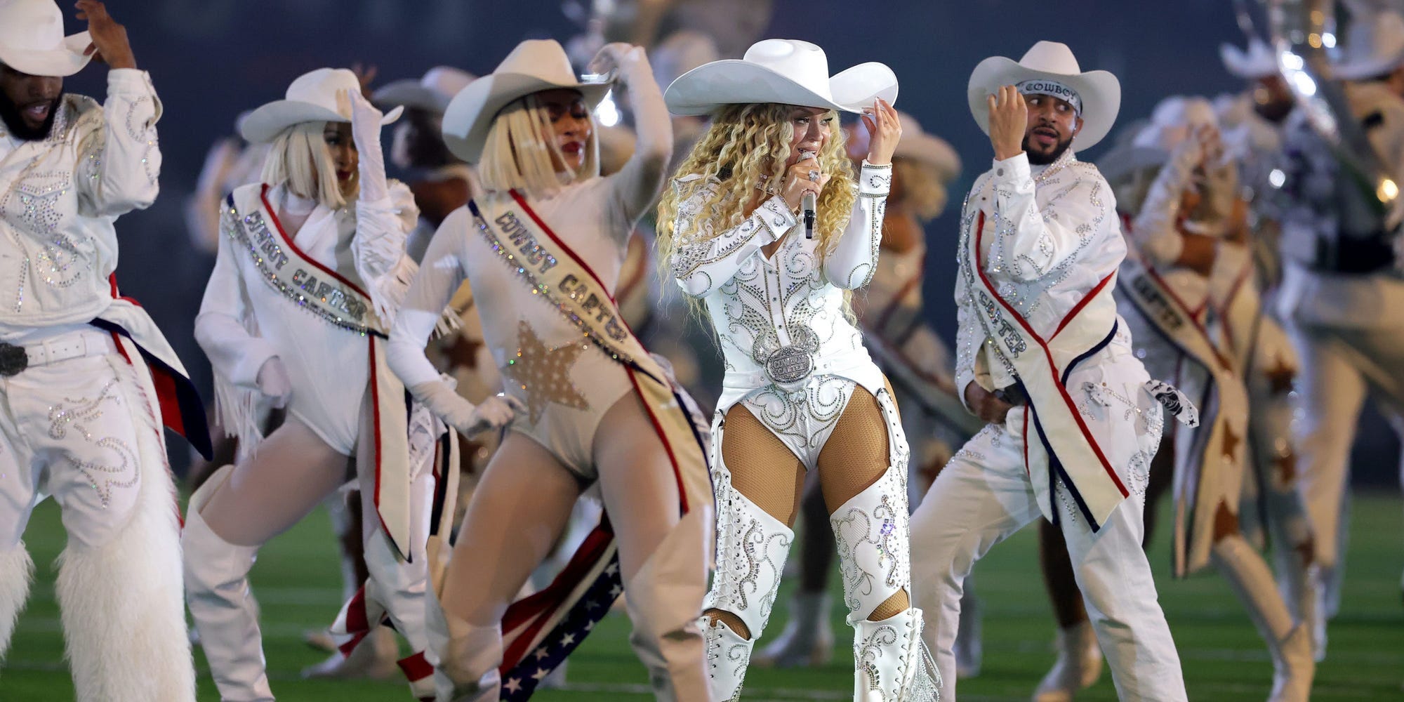 Beyonce performing