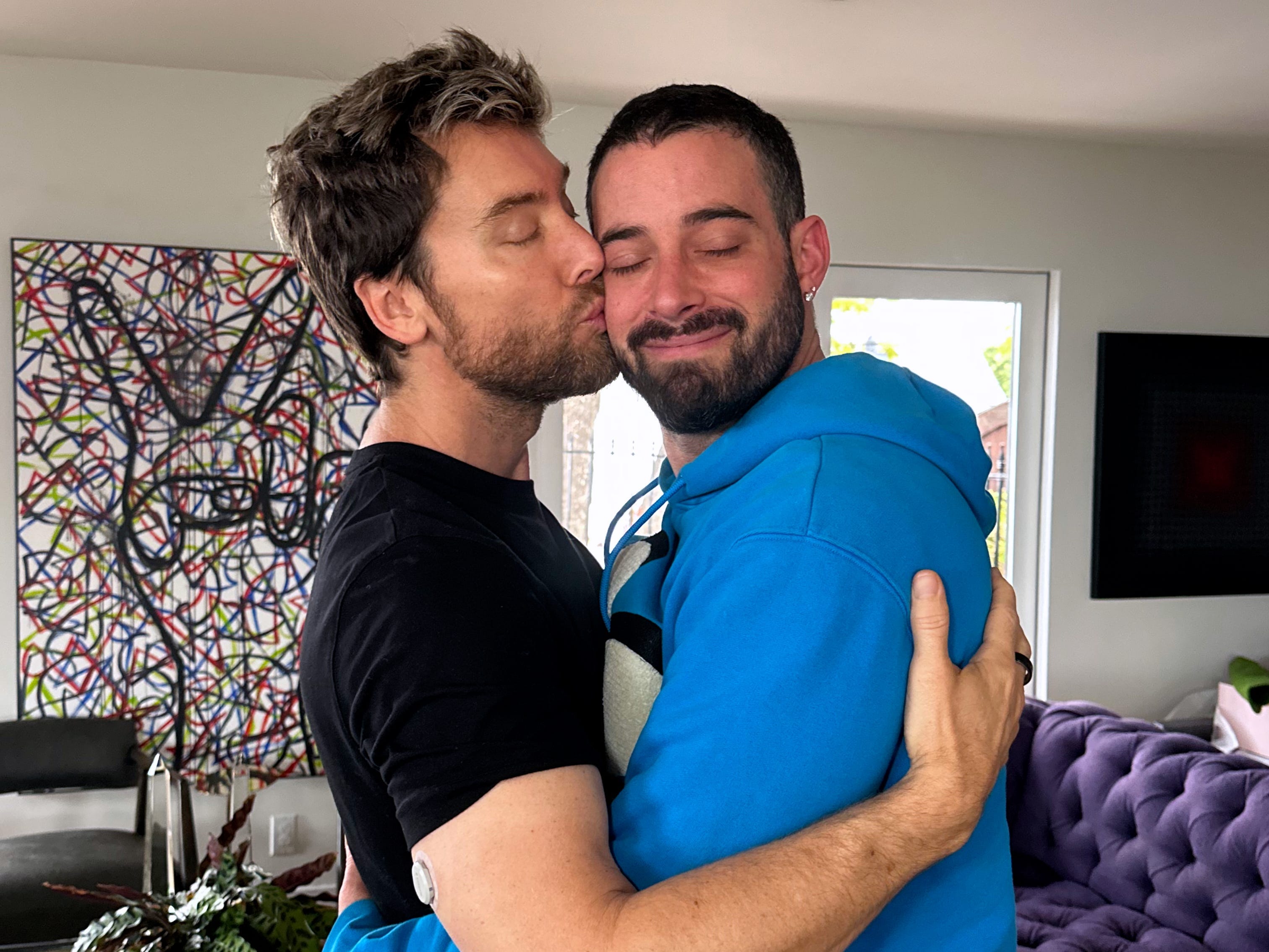 Lance Bass with husband Michael Turchin