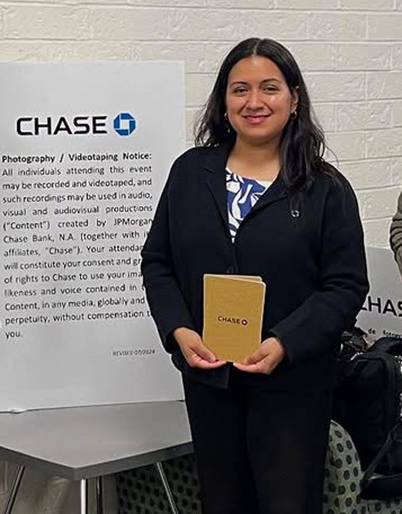 Amy Flores, a JP Morgan Chase vice president, was tapped for a post.