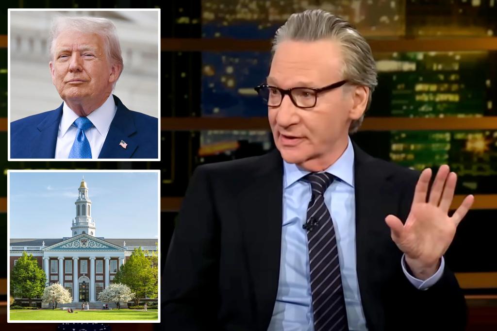Bill Maher backs Trump, blasts Harvard University: It’s ‘an a–hole factory’