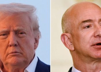 Trump says Jeff Bezos was ‘very nice’ and agreed to take tariff info off Amazon listings right after their call