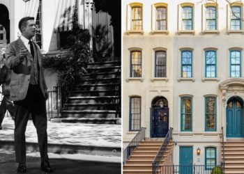 The New York City apartment from ‘Breakfast at Tiffany’s’ is on the market for $15 million. It features a Tiffany-blue door.