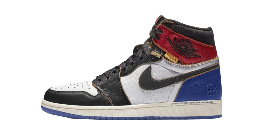 A fragment design x Union LA x Air Jordan 1 High OG “Varsity Red/Sport Royal” May Drop Next Year