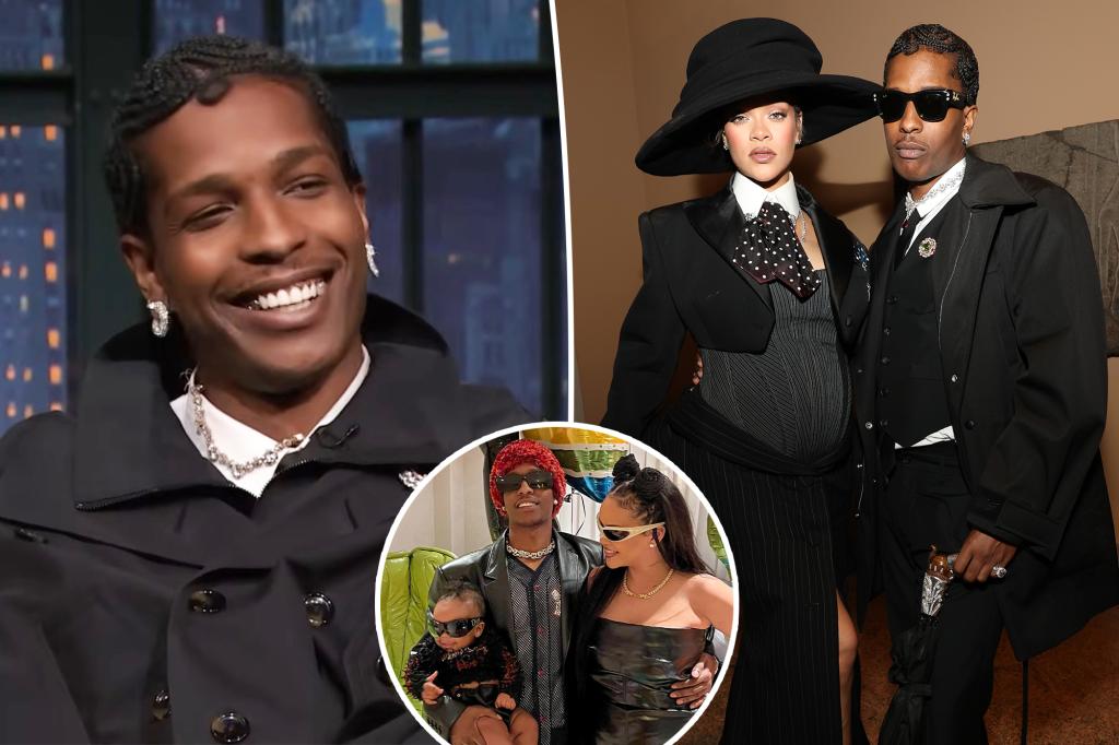 A$AP Rocky teases baby name for his and Rihanna’s third child