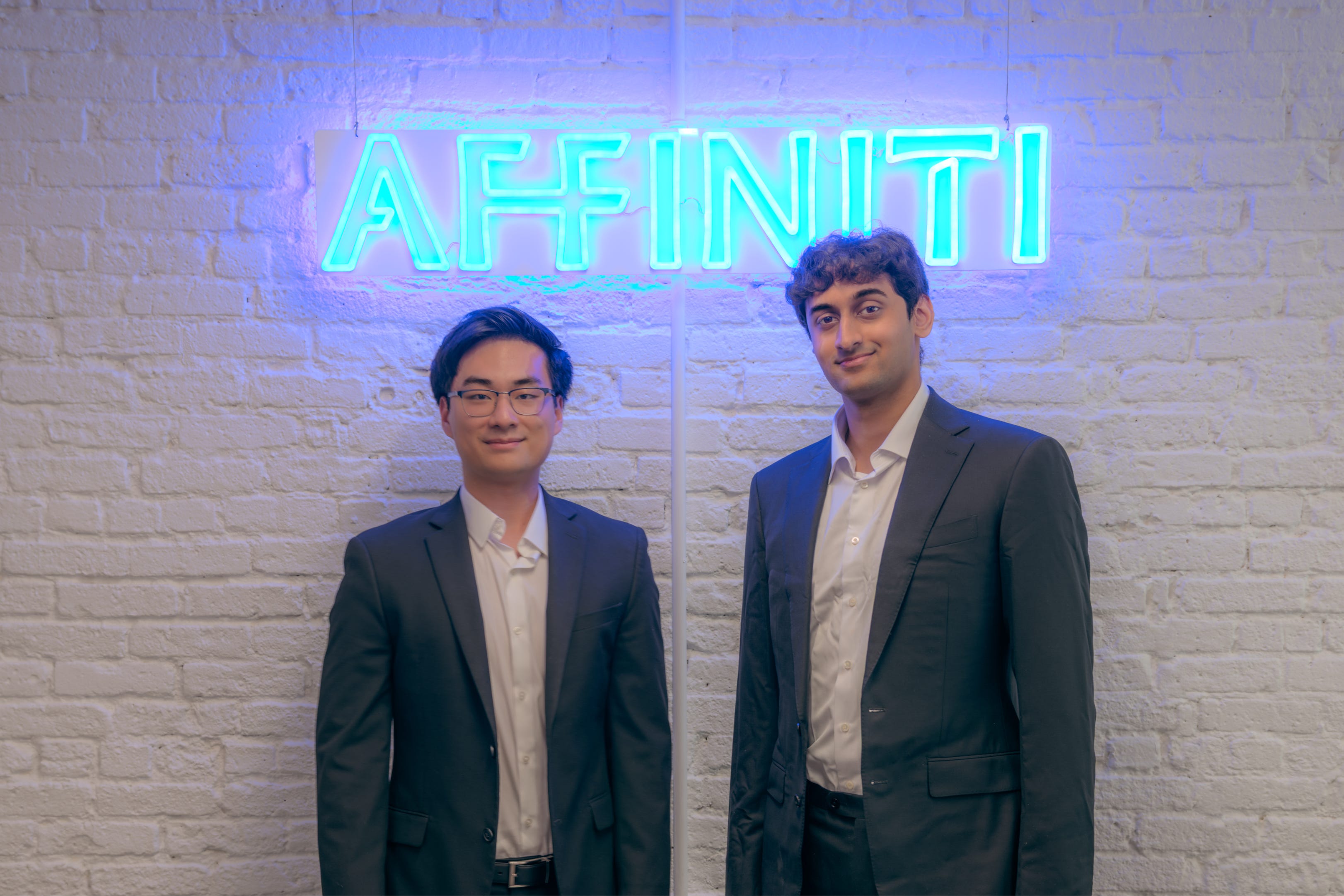 Affiniti co-founders Aaron Bai and Sahil Phadnis