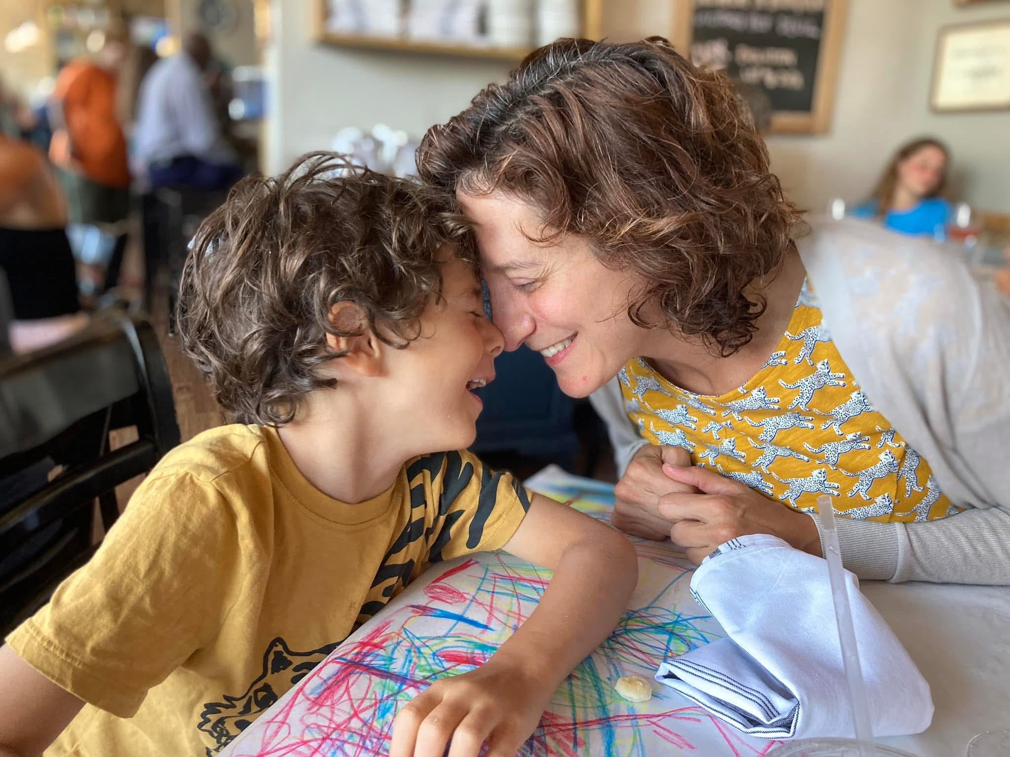 Mom and son