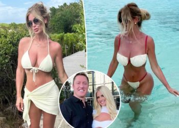 Bikini-clad Kim Zolciak shows estranged husband Kroy Biermann what he’s missing on beach getaway