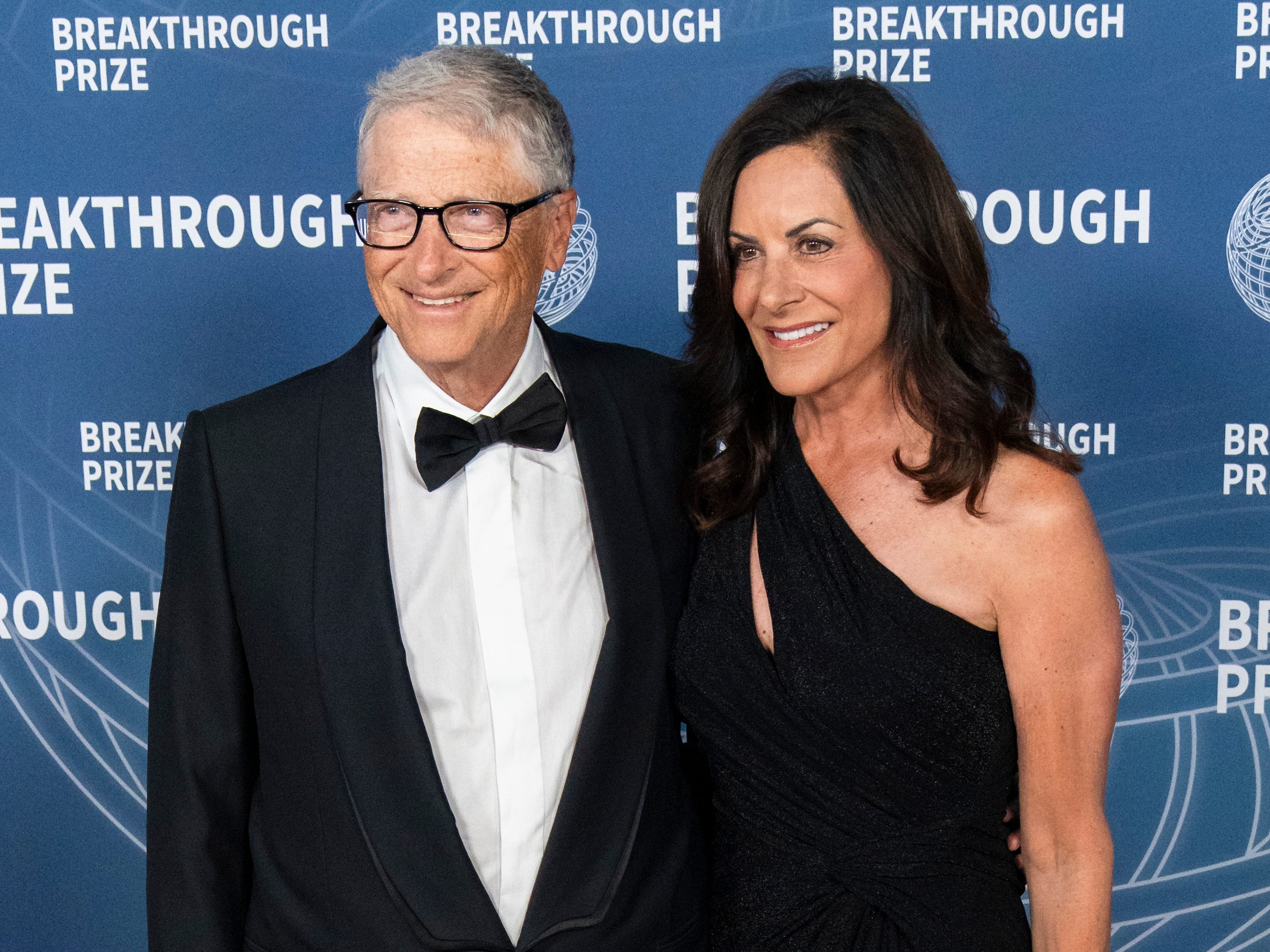Bill Gates and Paula Hurd at the Breakthrough Prize Ceremony.