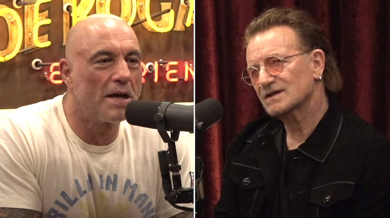 Joe Rogan and Bono