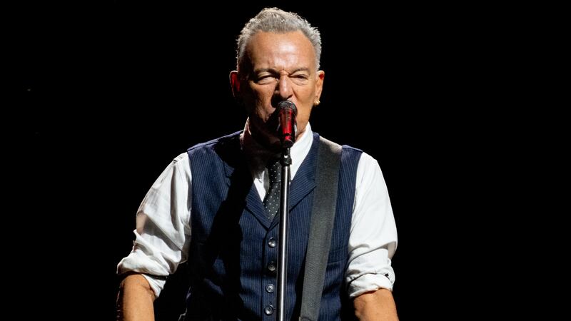 Bruce Springsteen performs