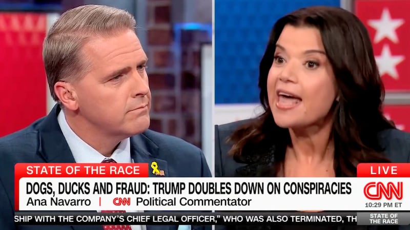 Republican strategist Scott Jennings goes quiet on CNN when asked about Donald Trump’s debate conspiracy theory about Haitians eating pets in Springfield, Ohio.