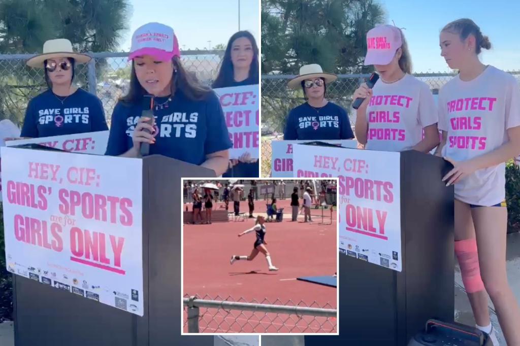 California track meet turns to political rally over trans athletes as schools speak out vs. state
