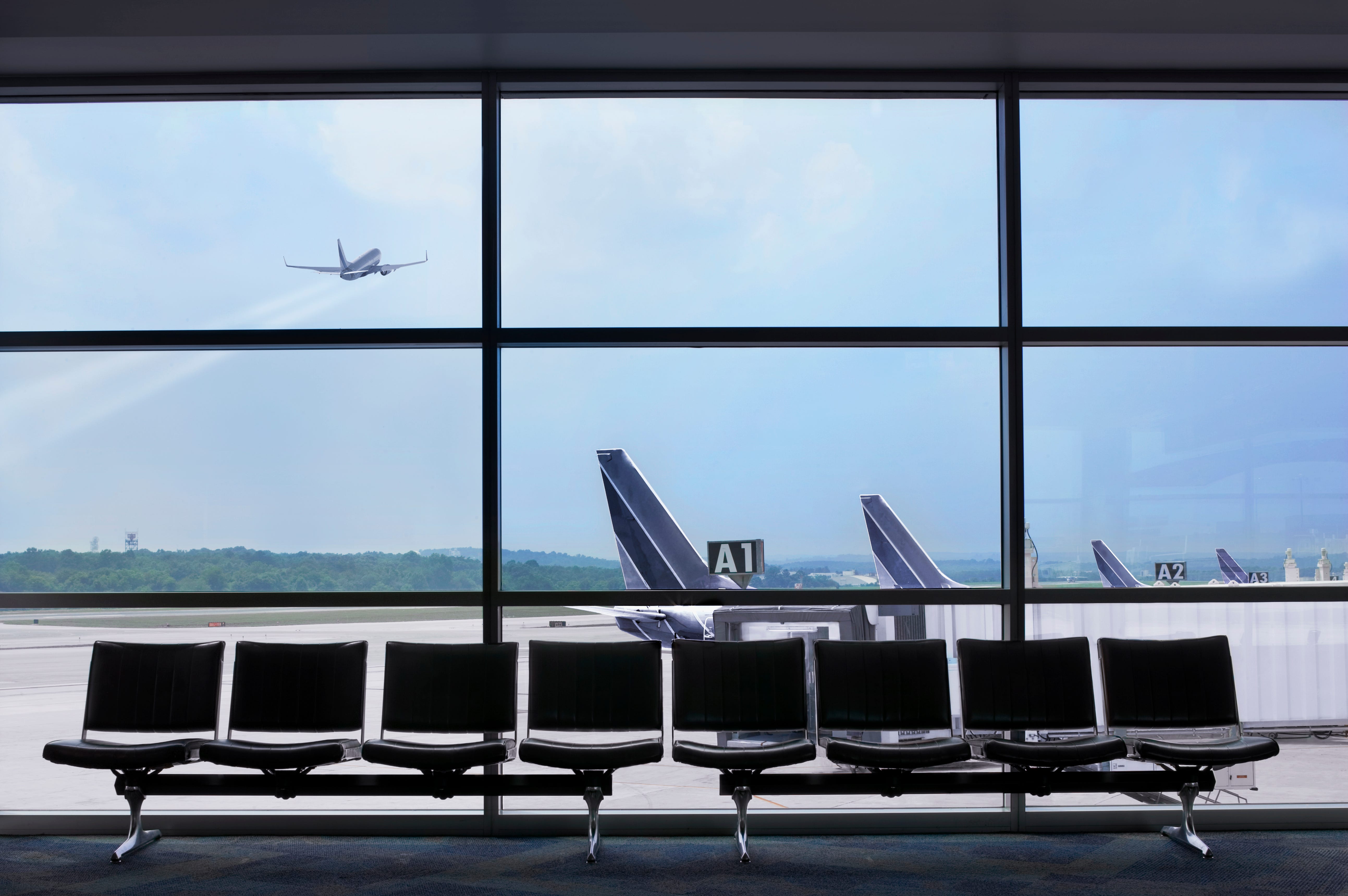 An empty Maryland Airport.