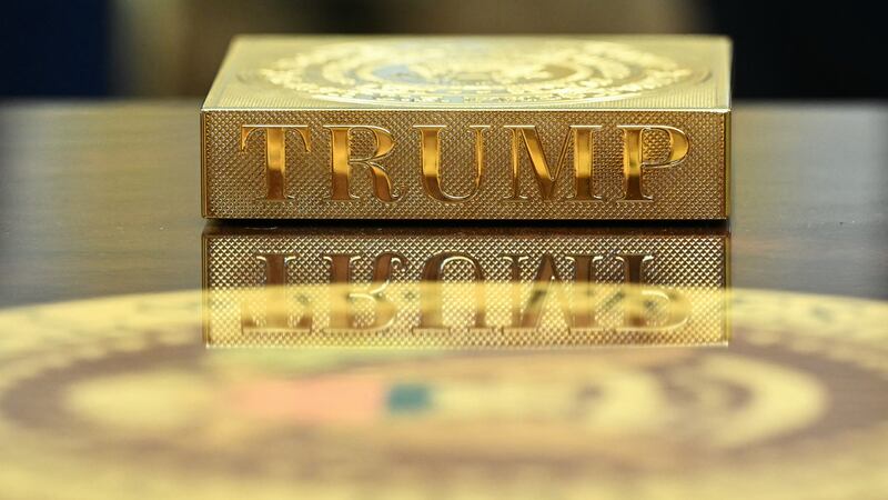 Trump has added bold, gold details to the Oval Office in his signature style.