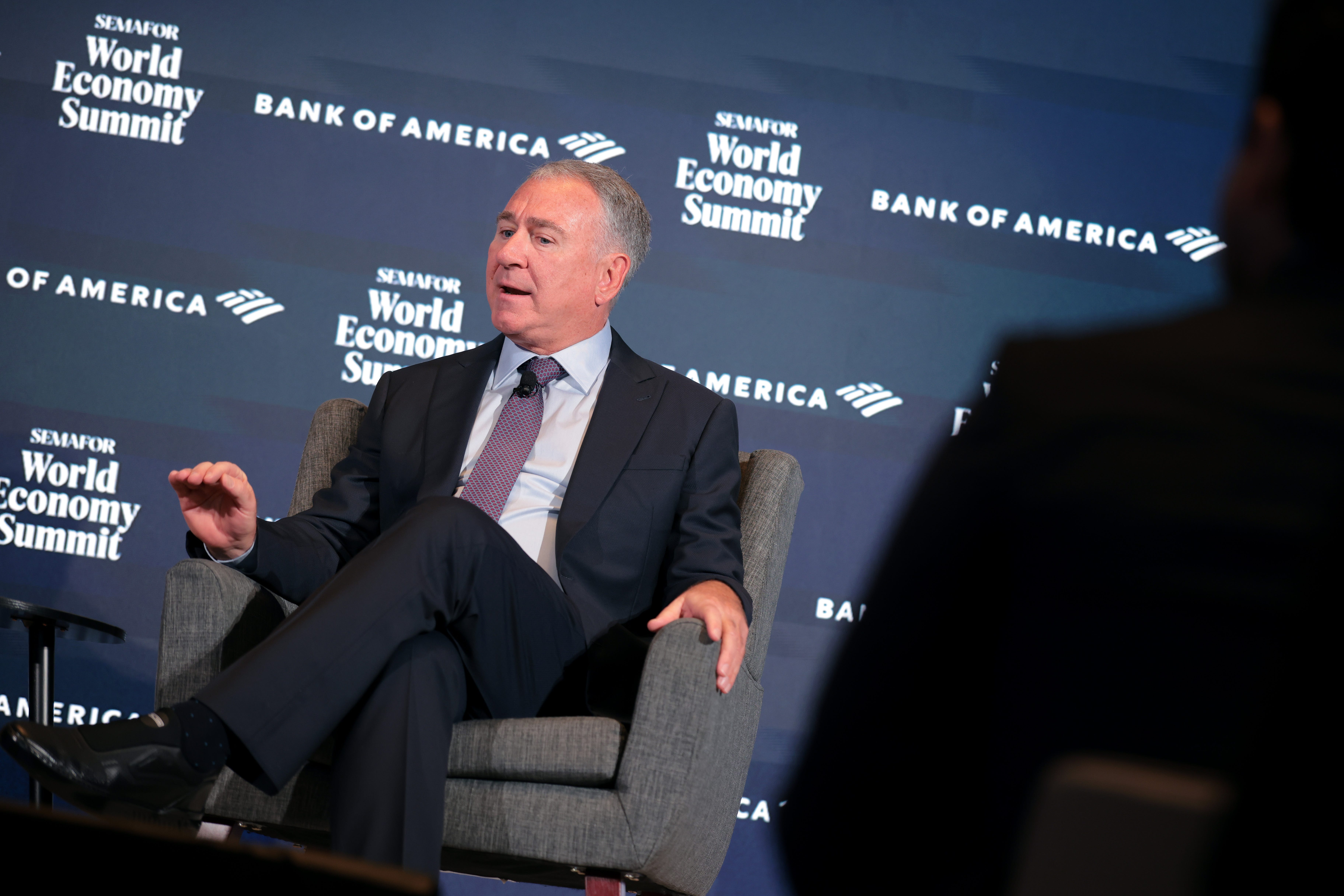 Citadel founder and CEO Ken Griffin speaking at the Semafor World Economy Summit in Washington, DC.