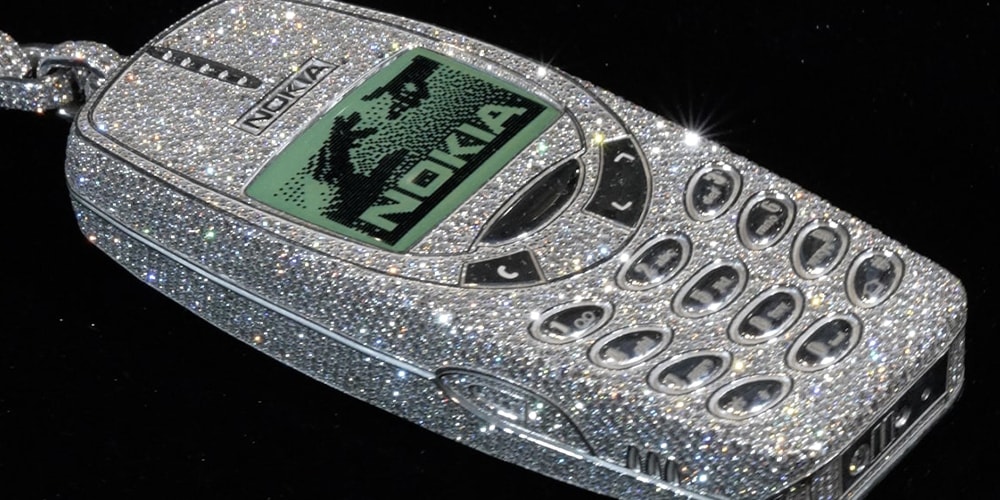 Closer Look at Alex Moss NY’s Iced-Out ‘SSS4U’ and Nokia Phone Chain For Drake