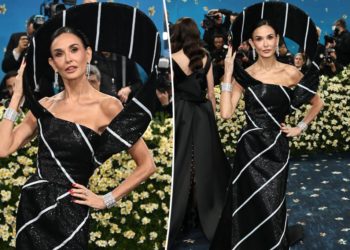 Demi Moore’s Met Gala 2025 look is a larger-than-life neck tie