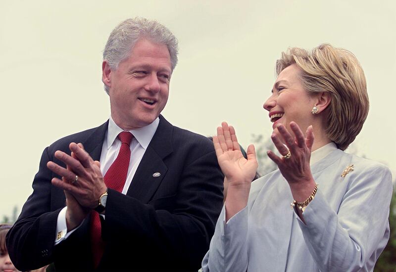 Bill and Hillary Clinton.