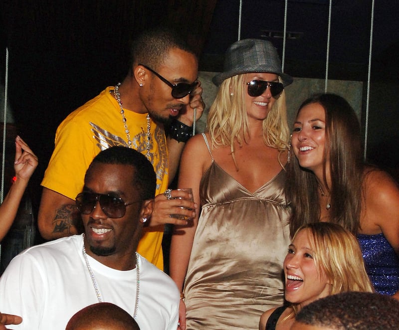 Dallas Austin, Singer Britney Spears, Rapper P. Diddy and Singer Cassie