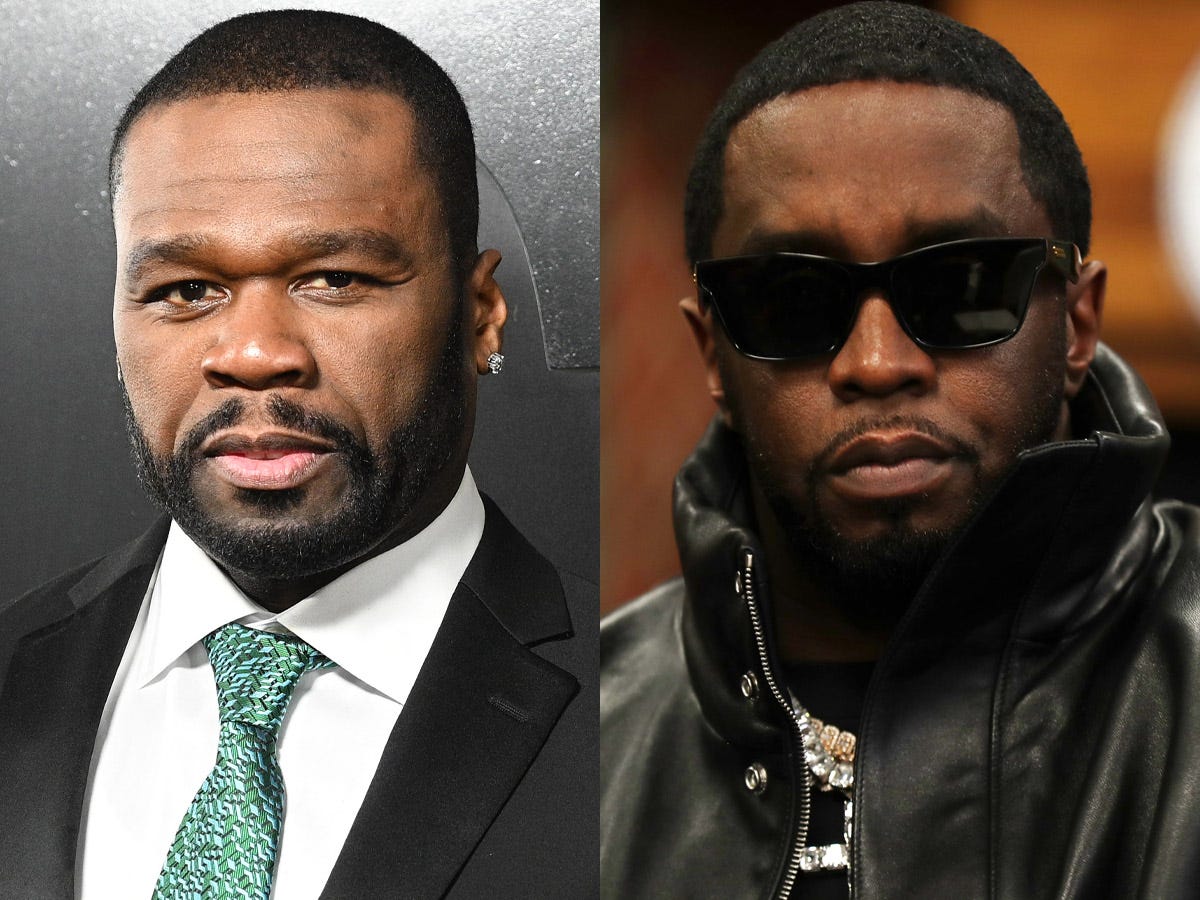 Curtis "50 Cent" Jackson and Sean "Diddy" Combs.