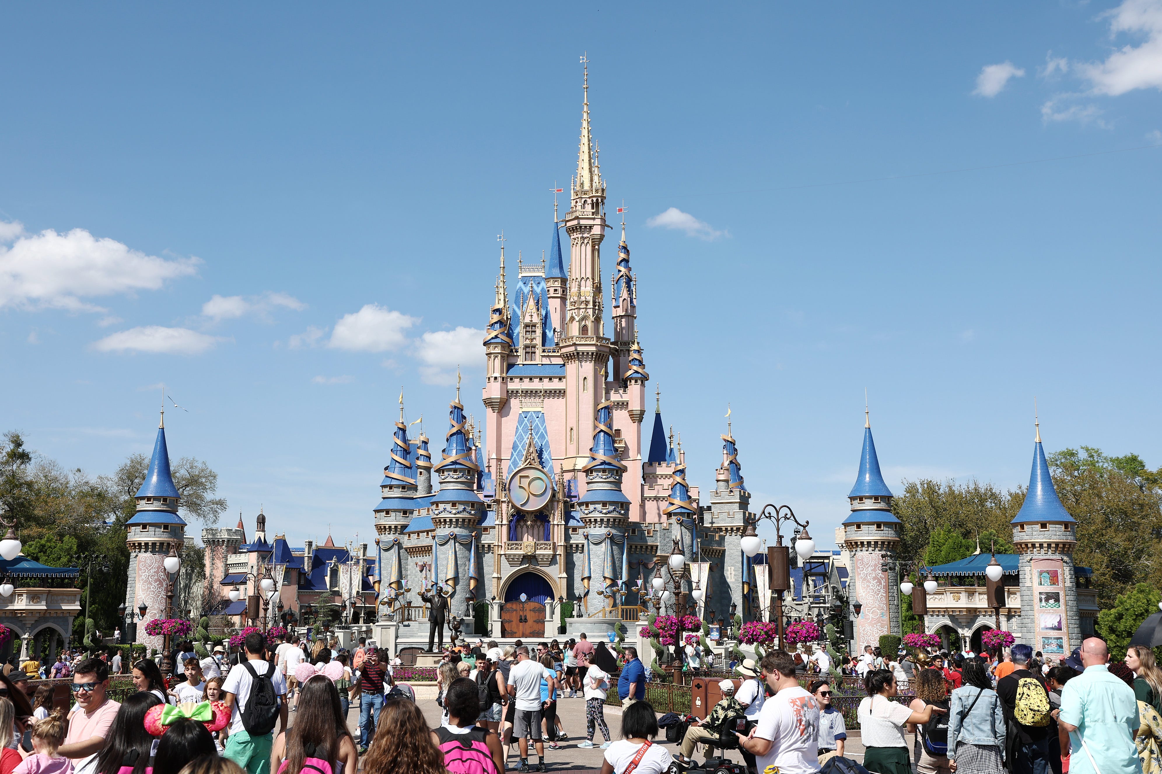 Cinderella's Castle at Walt Disney World in Florida.