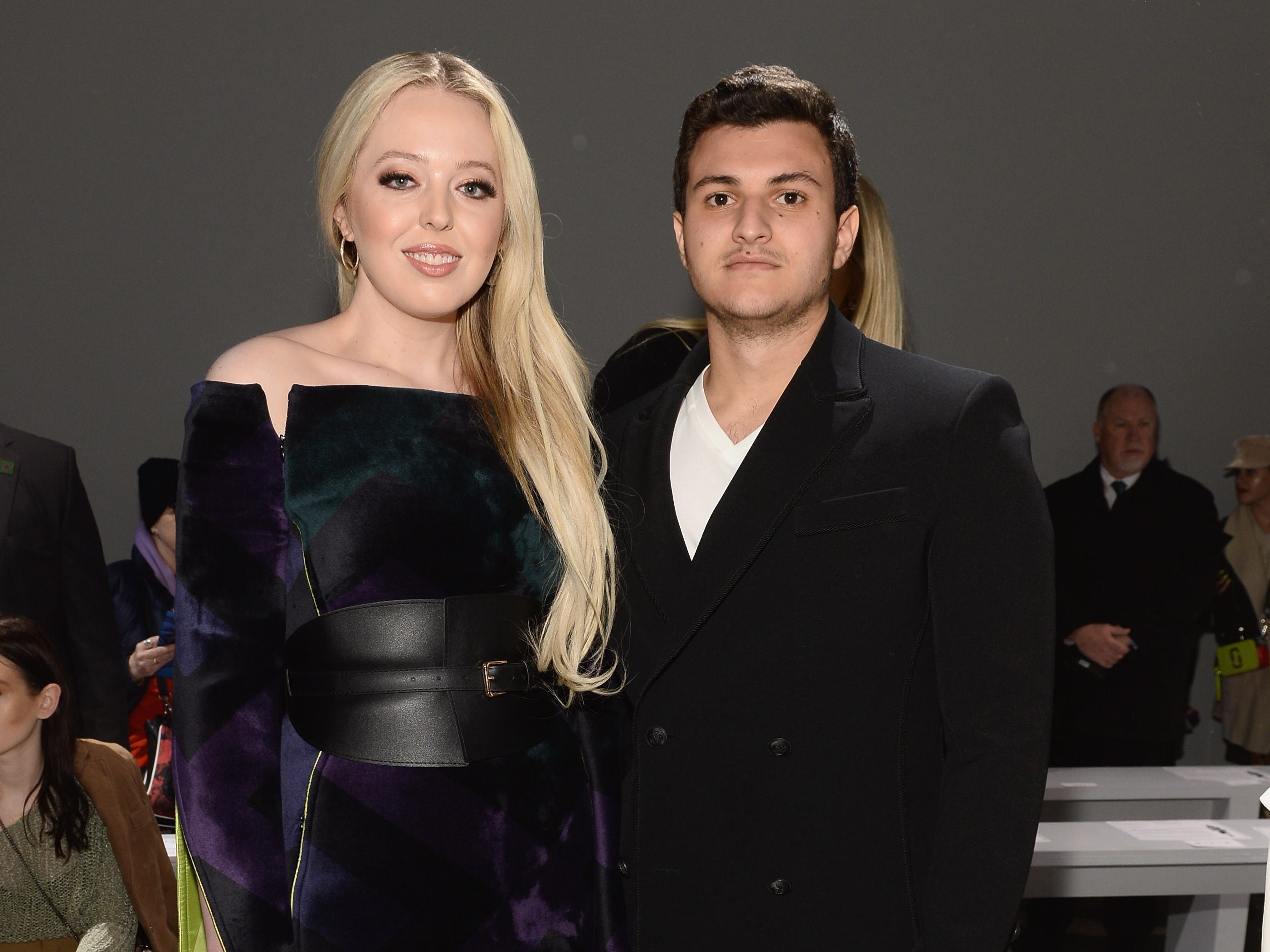 Tiffany Trump and Michael Boulos attend the Taoray Wang front row during New York Fashion Week: The Shows at Gallery II at Spring Studios on February 9, 2019