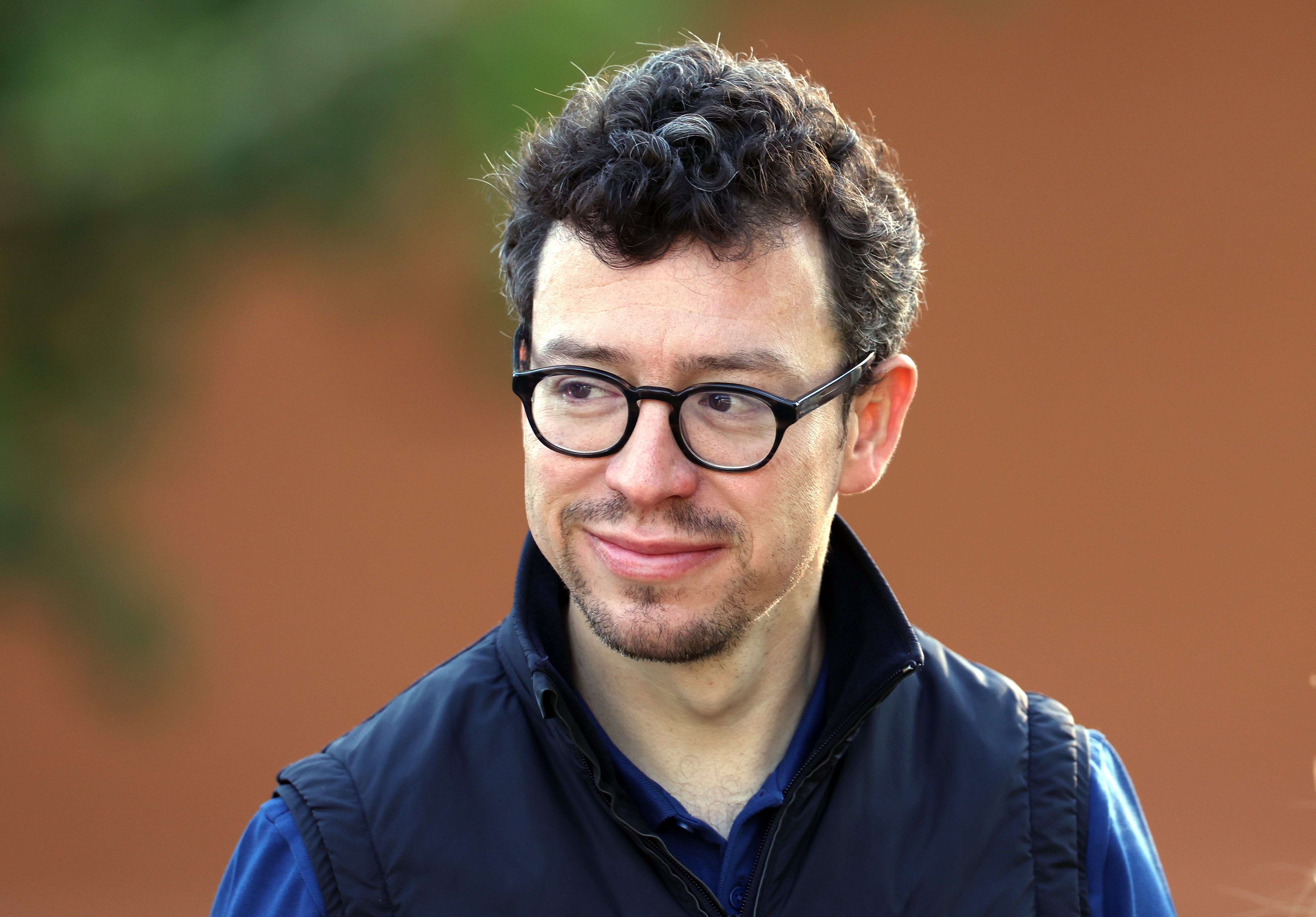Luis von Ahn in vest and blue shirt.