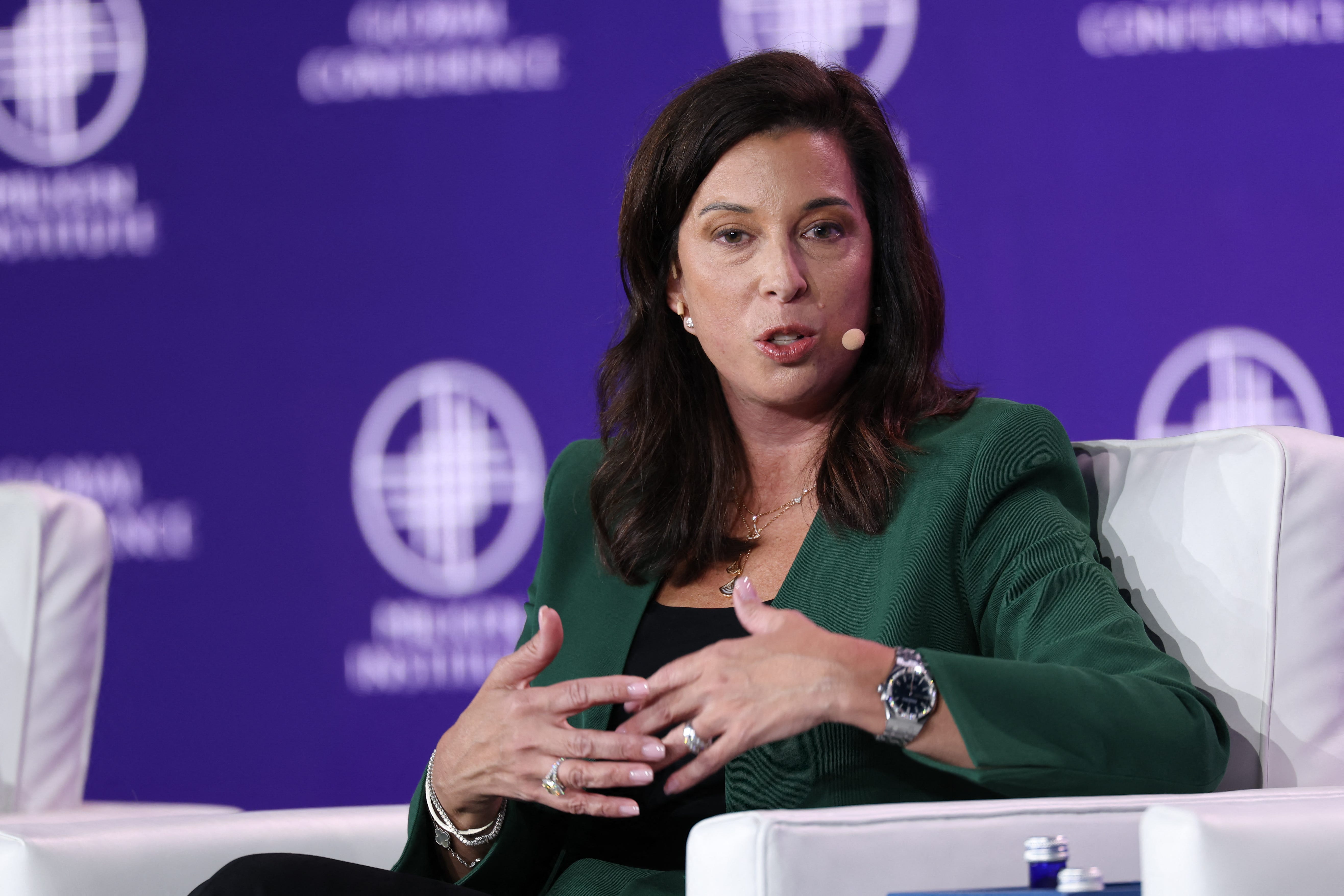 EY CEO Janet Truncale speaks at the Milken conference