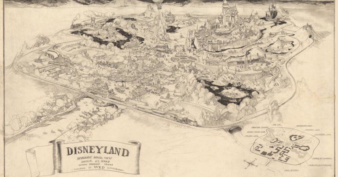 Early Disney Imagineering maps show the ‘lost lands’ of Disneyland, new book reveals