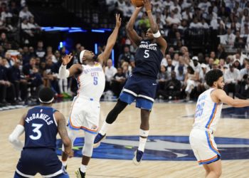 Edwards and Timberwolves strike back with 143-101 win to cut Thunder’s West finals lead to 2-1