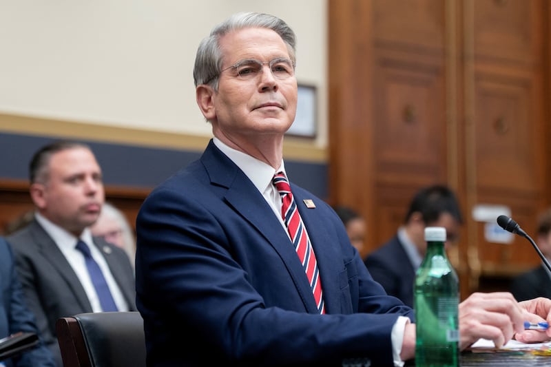 Treasury Secretary Scott Bessent appears testifies before a House Financial Services Committee.