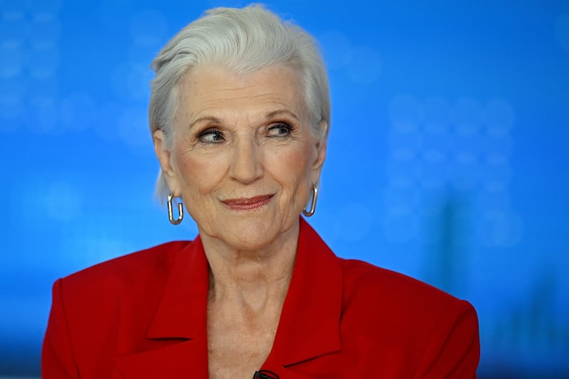 NEW YORK, NEW YORK - OCTOBER 31: Maye Musk visits “The Bottom Line with Dagen and Duffy” at Fox Business Network Studios on October 31, 2024 in New York City. (Photo by Steven Ferdman/Getty Images)