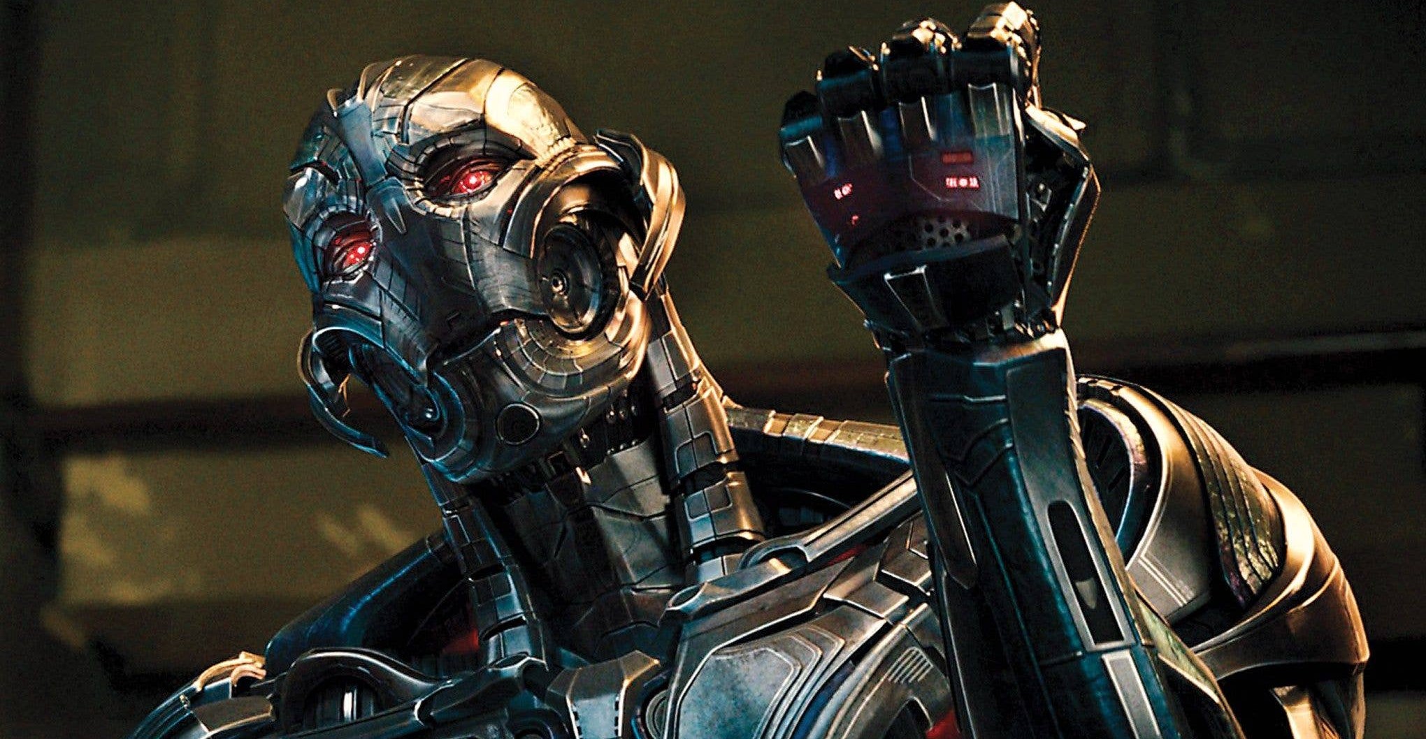 Ultron holds up a fist in Age of Ultron